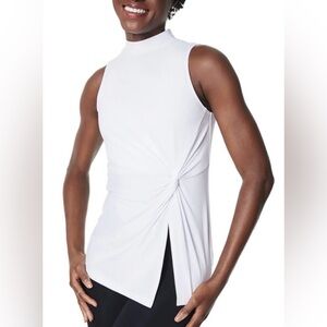 SPANX Butter Asymmetrical Top White Size M